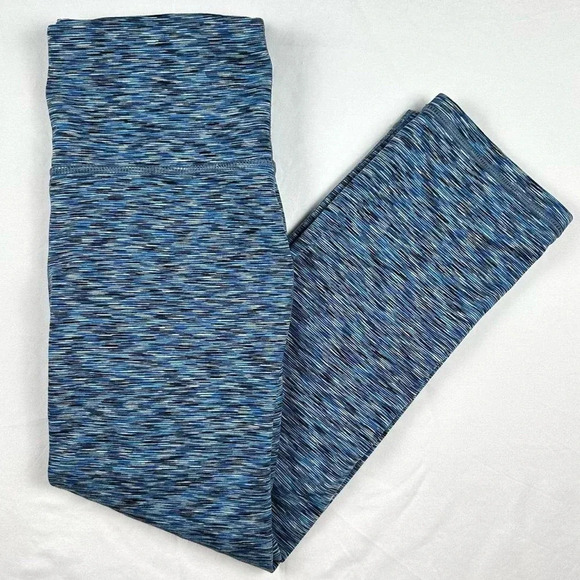 GapFit Blue Spacedye Blackout Technology gFast cropped leggings - Picture 2 of 7